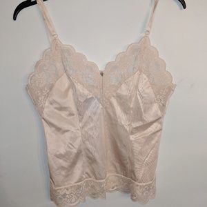Vintage lingerie crop top